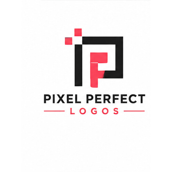 Pixel Perfect logo concept 5